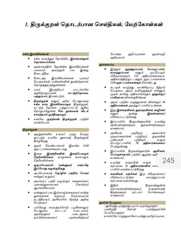 General Tamil: பொதுத் தமிழ்  : Podhu Tamil