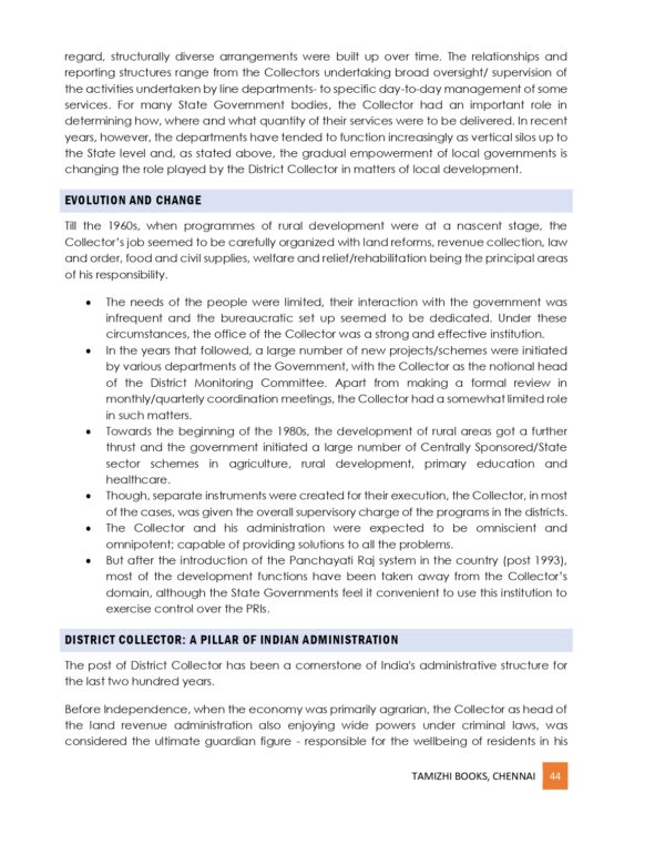 Administration and Governance of States with Specific Reference to Tamil Nadu