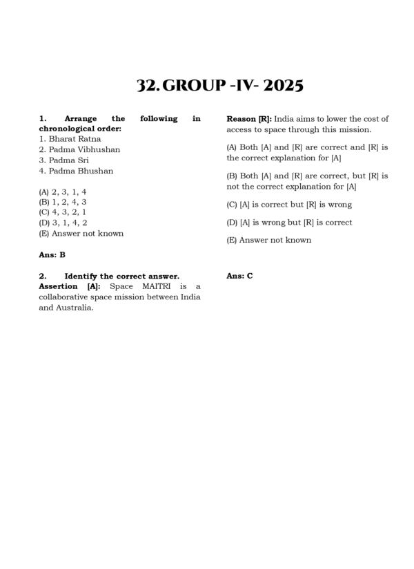 TNPSC Exam Wise GK/Current Affairs Previous Year Questions- 2nd Edition