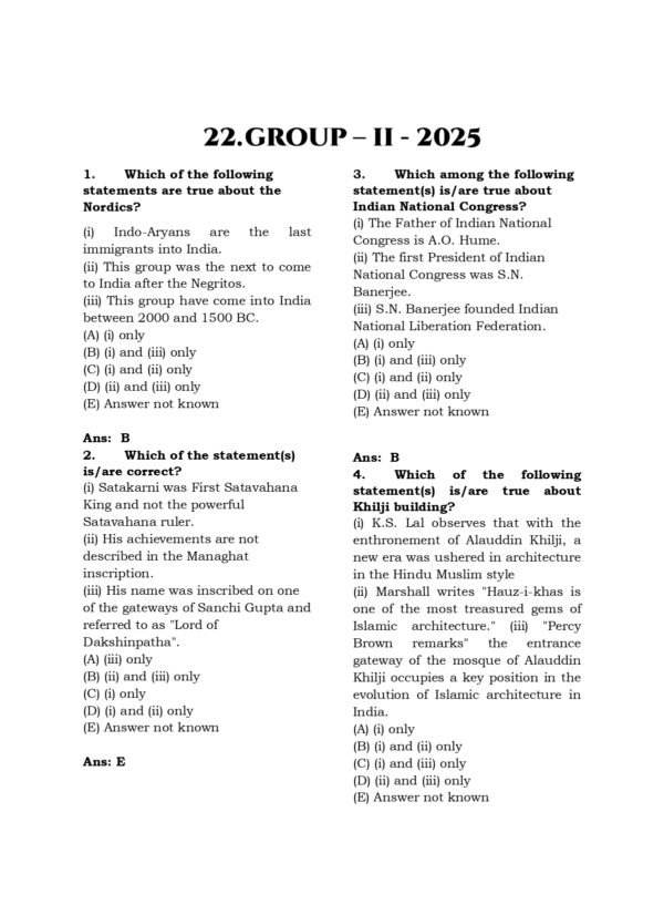 TNPSC Exam Wise History Previous Year Questions- 2nd Edition