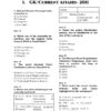TNPSC Group I Exam Previous Year Questions