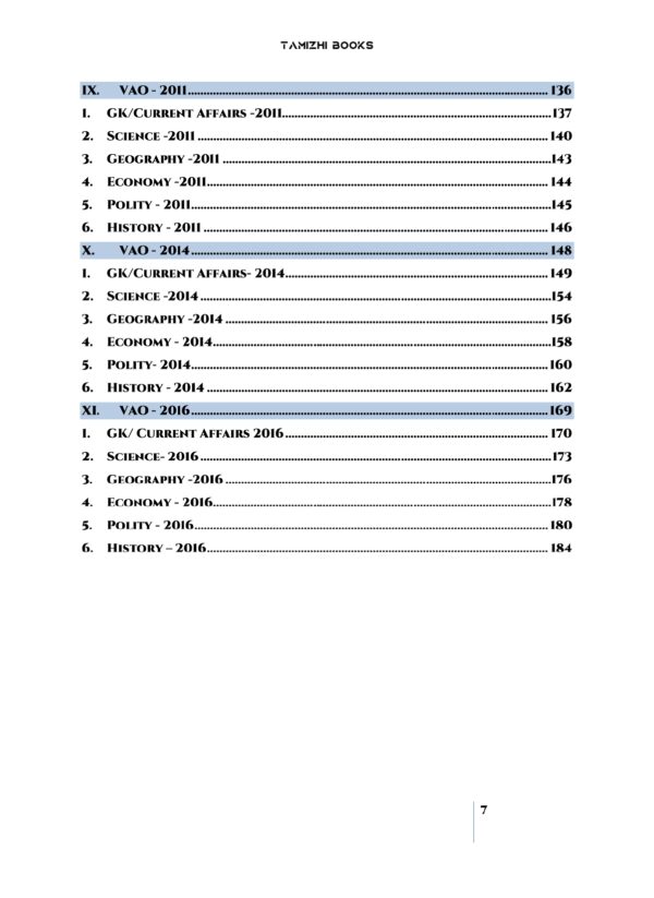 TNPSC Group IV Exam Previous Year Questions