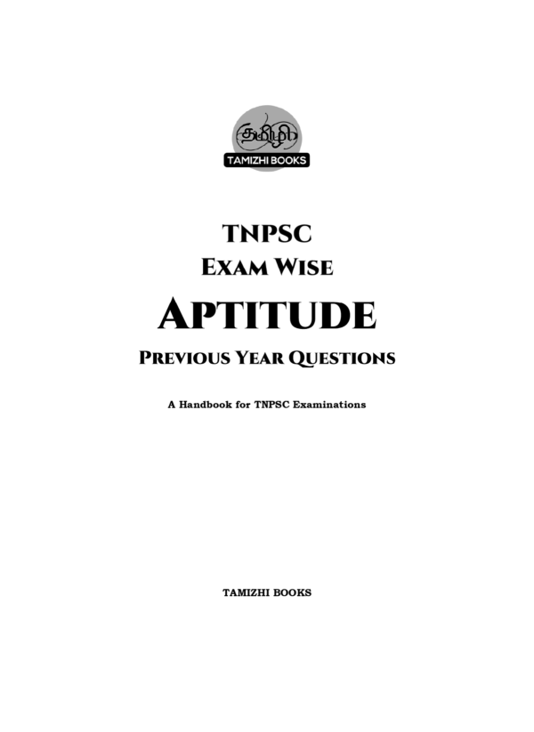 TNPSC Exam Wise  Aptitude  Previous Year Questions