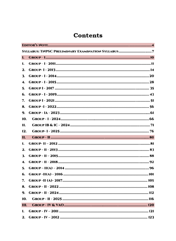 TNPSC Exam Wise  Aptitude  Previous Year Questions