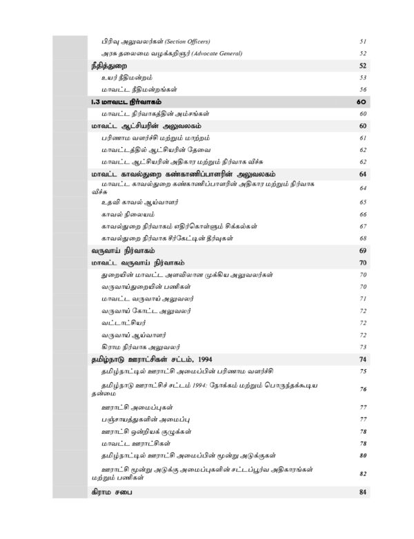 Tamilnadu Kuritha parvaikaludan Manilaingalin Atchiyiyal mattrum Nirvagam
