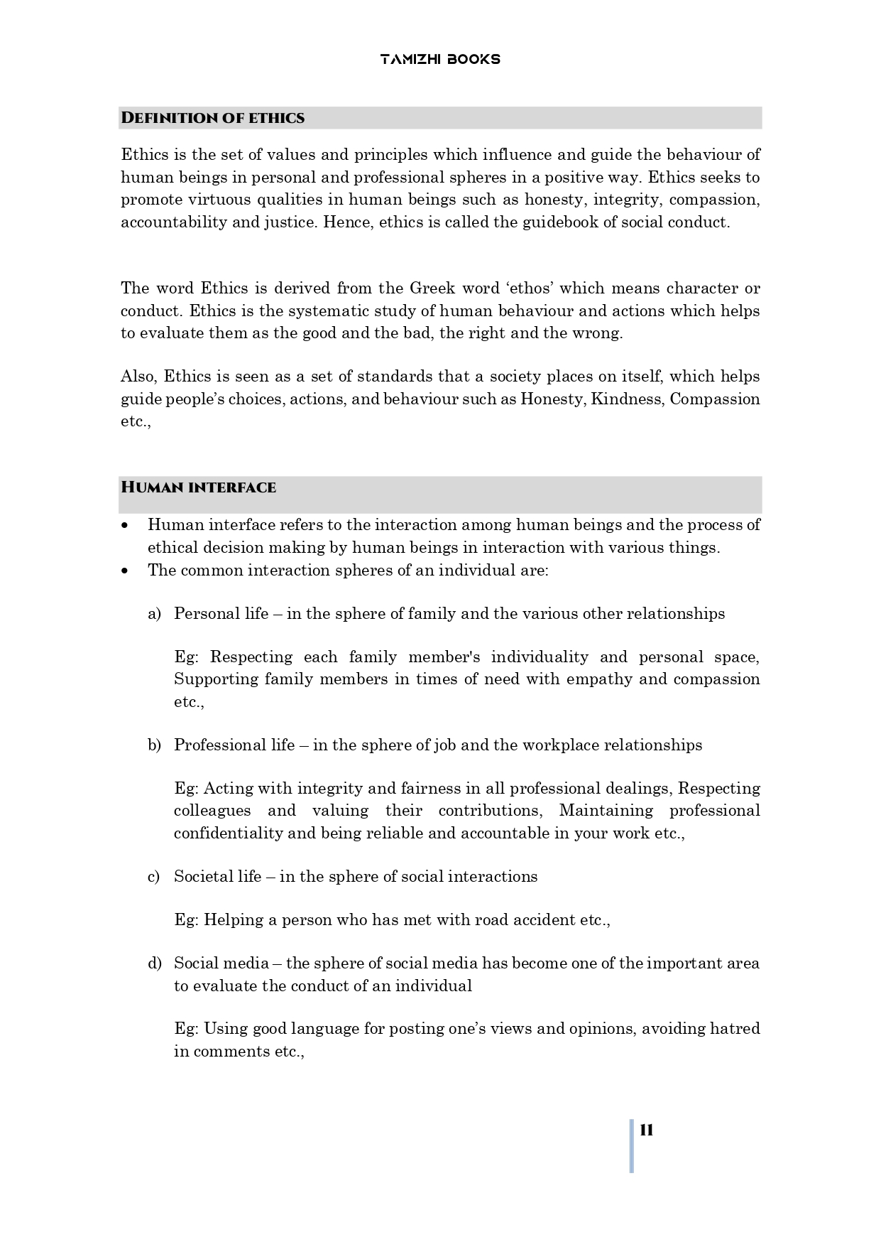 11 Ethics and Integrity