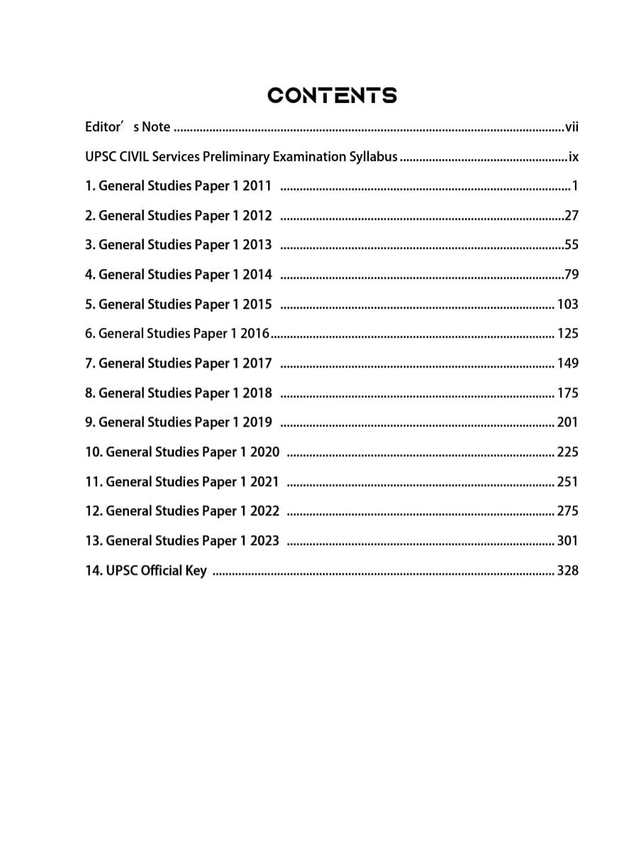 C1 UPSC GS Preliminary Previous Years QB (2011-2023)