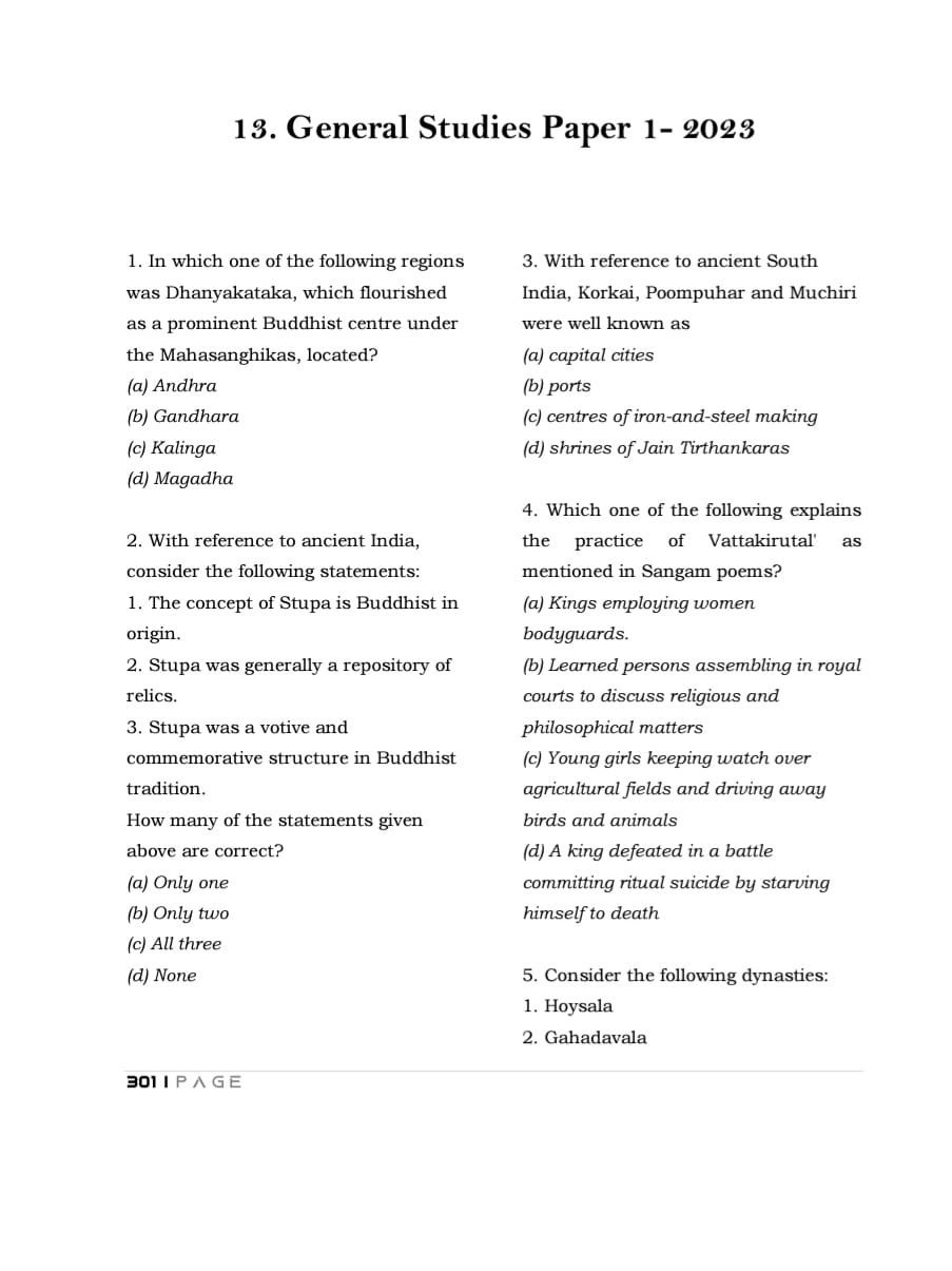 C6 UPSC 14 Previous Years General Studies Preliminary Original Questions (2011-2024)