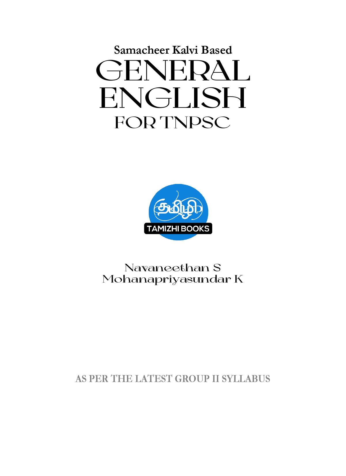 General English for TNPSC