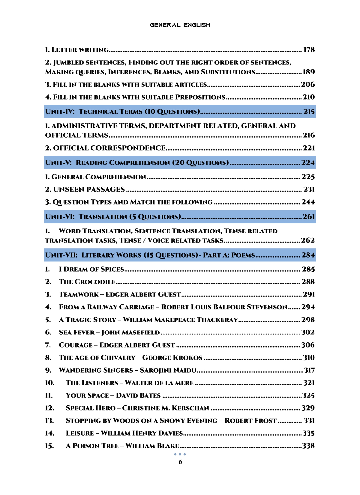 General English for TNPSC