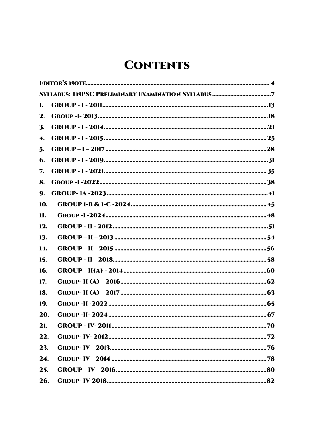 TNPSC Exam Wise Geography Previous Year Questions