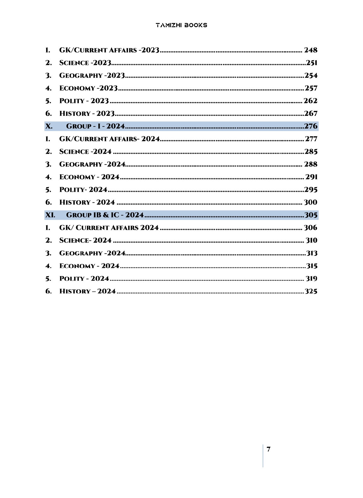 TNPSC Group I Exam Previous Year Questions