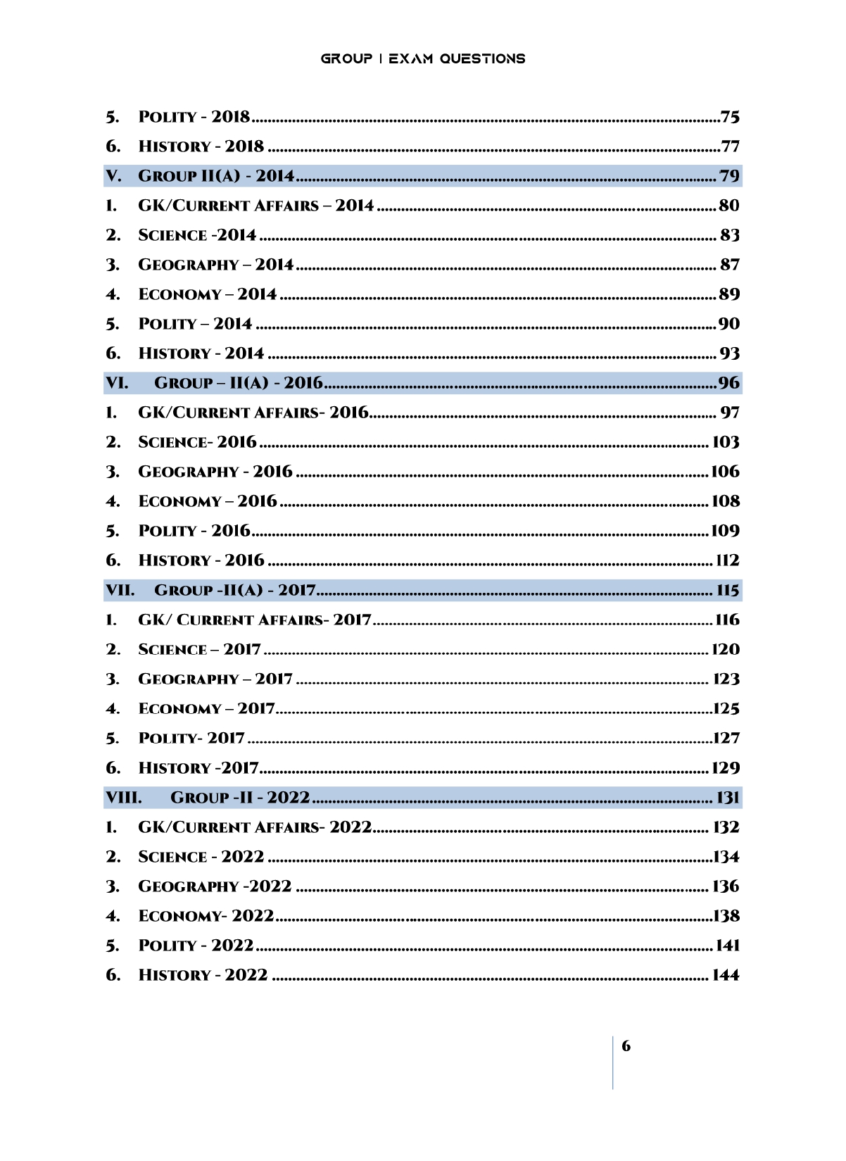 TNPSC Group II Exam Previous Year Questions