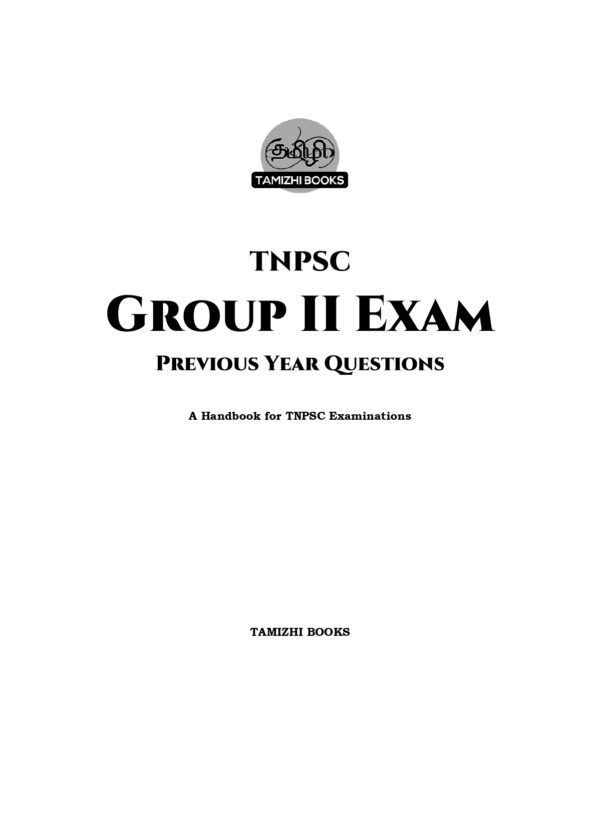 TNPSC Previous Years Subject Wise Group 2 Questions Bank